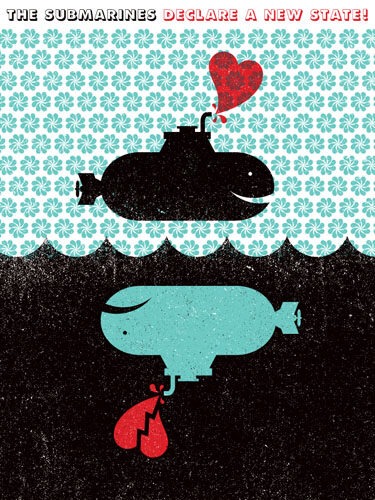 The Submarines Tour Poster by Aesthetic Apparatus