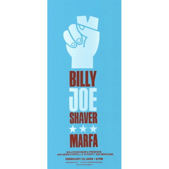 Billy Joe Shaver Concert Poster by Dirk Fowler (SOLD OUT)