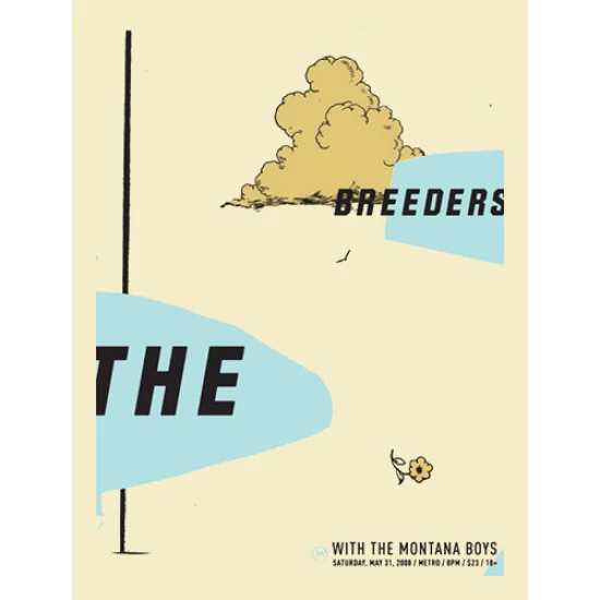 The Breeders Concert Poster by Aesthetic Apparatus (SOLD OUT)