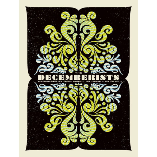 The Decemberists New York Concert Poster by Aesthetic Apparatus (SOLD OUT)