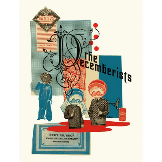 The Decemberists German Concert Poster by Aesthetic Apparatus (SOLD OUT)