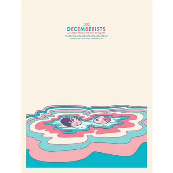 The Decemberists Minneapolis concert poster by Aesthetic Apparatus (SOLD OUT)