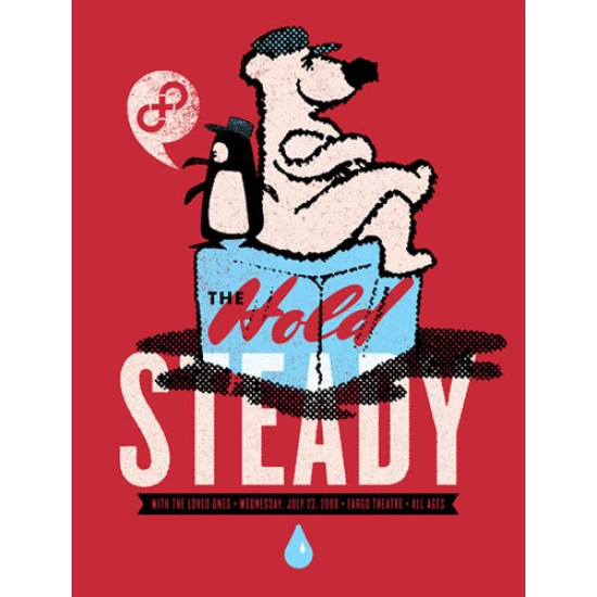 The Hold Steady Fargo Concert Poster by Aesthetic Apparatus (SOLD OUT)