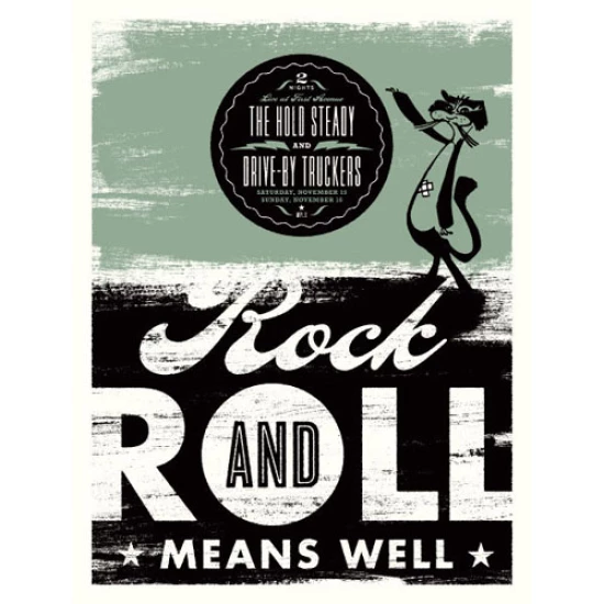 The Hold Steady Concert Poster by Aesthetic Apparatus (SOLD OUT)