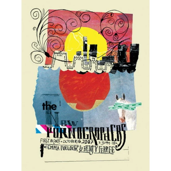 The New Pornographers Concert Poster by Aesthetic Apparatus (SOLD OUT)
