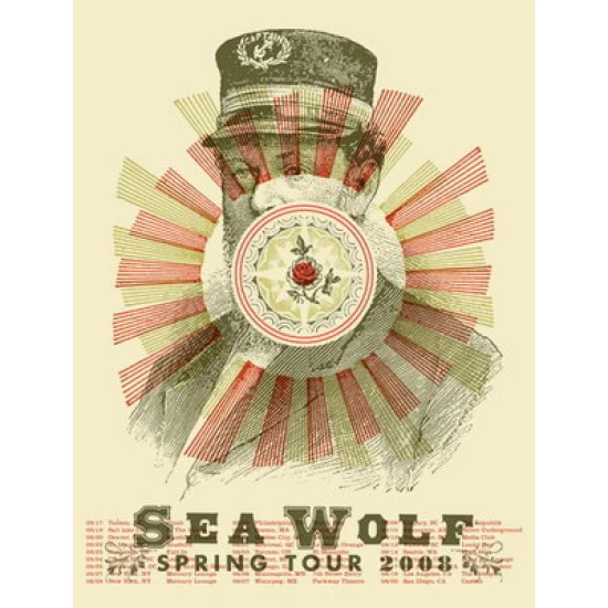 Sea Wolf Tour Poster by Aesthetic Apparatus (SOLD OUT)