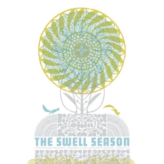 The Swell Season Chicago concert poster by Aesthetic Apparatus (SOLD OUT)