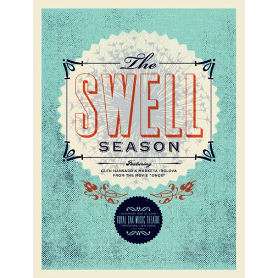 The Swell Season Concert Poster by Aesthetic Apparatus (SOLD OUT)