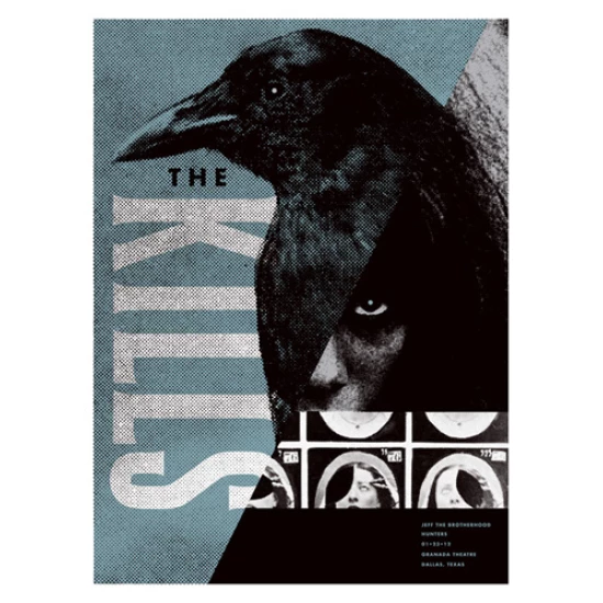 The Kills concert poster by Aesthetic Apparatus (SOLD OUT)