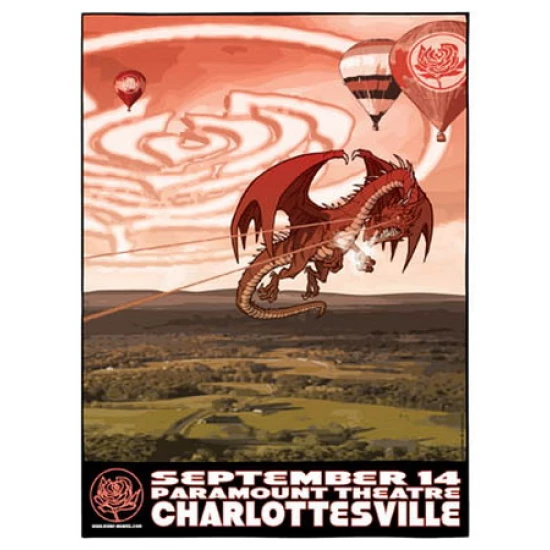 Ryan Adams Concert Poster (Charlottesville - September 14) SOLD OUT