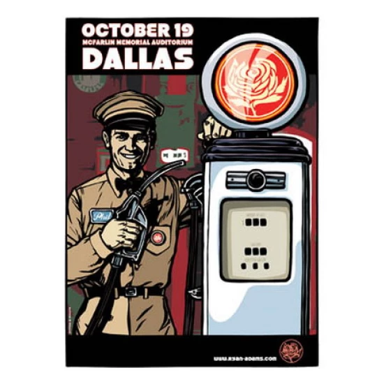 Ryan Adams Concert Poster (Dallas - October 19) SOLD OUT