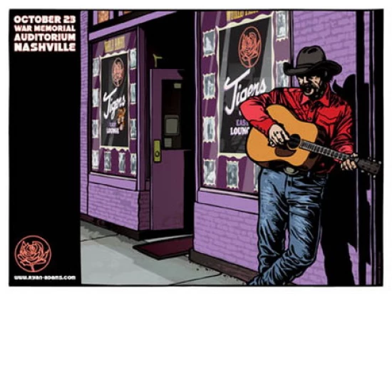 Ryan Adams Concert Poster (Nashville - October 23) SOLD OUT