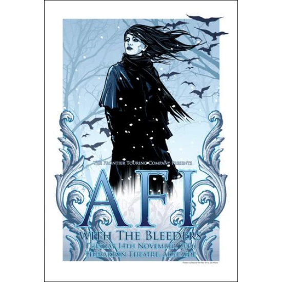 AFI Adelaide Concert Poster by Joe Whyte