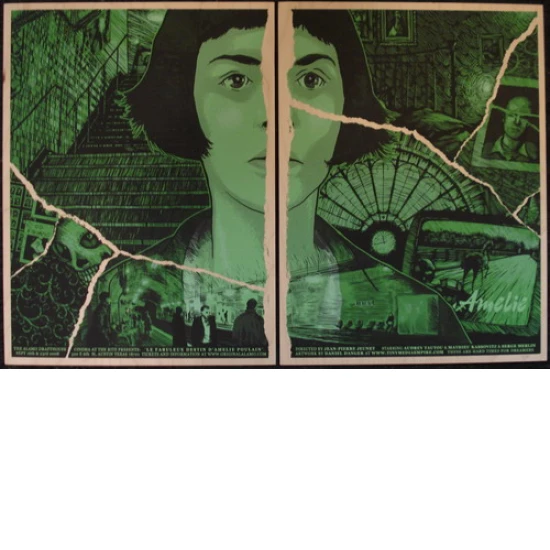 Amelie Movie Wood Poster by Daniel Danger (SOLD OUT)