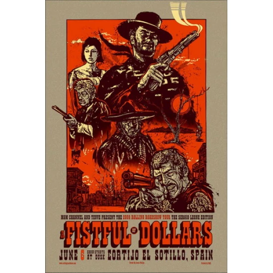 Fistfull of Dollars Movie Poster by Jesse Phillips (SOLD OUT)
