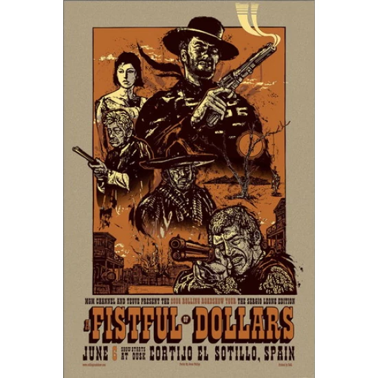Fistfull of Dollars Movie (variant) Poster by Jesse Phillips (SOLD OUT)