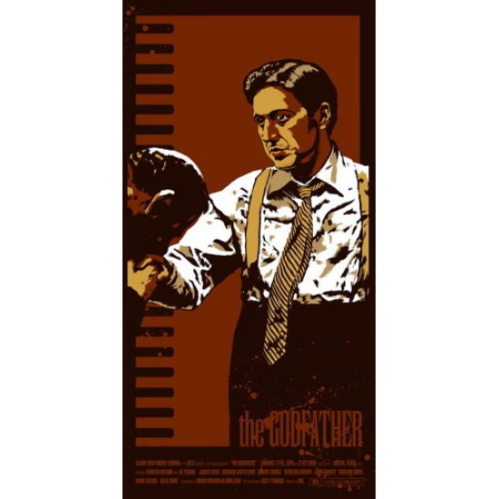 The Godfather Movie Poster by Billy Perkins
