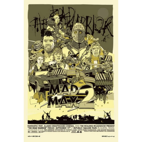 Road Warrior (Variant) Movie Poster by Tyler Stout (SOLD OUT)