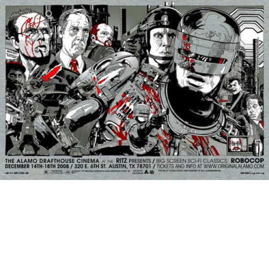 Robocop 2008 Metal Movie Poster by Tyler Stout (SOLD OUT)
