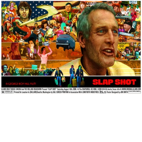 Slap Shot Alamo Drafthouse Movie Poster by Jon Smith (SOLD OUT)
