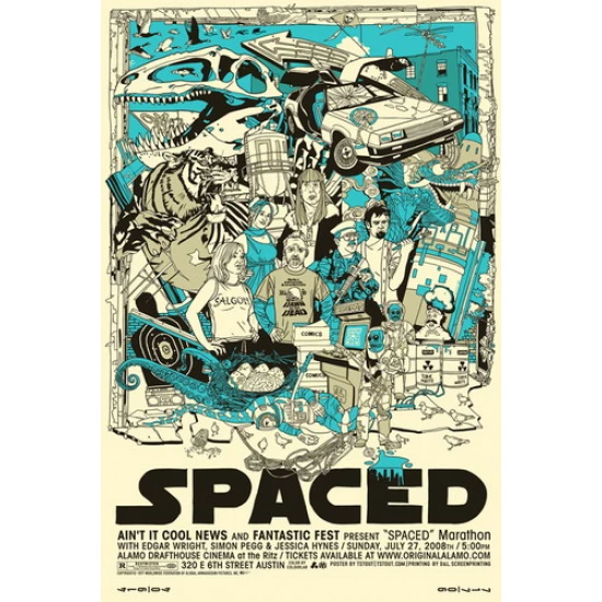 SPACED Alamo Drafthouse Poster by Tyler Stout (SOLD OUT)