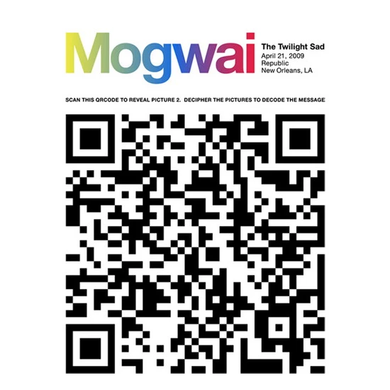 Mogwai Concert Poster #2 by Alan Hynes