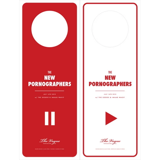 The New Pornographers concert poster by Alan Hynes