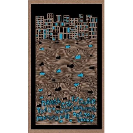 Death Cab For Cutie Concert Poster (Canada) (SOLD OUT)