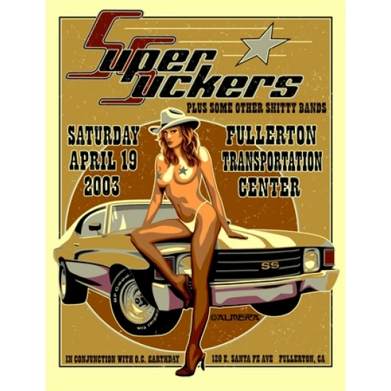 Supersuckers Concert Poster by Marco Almera (SOLD OUT)