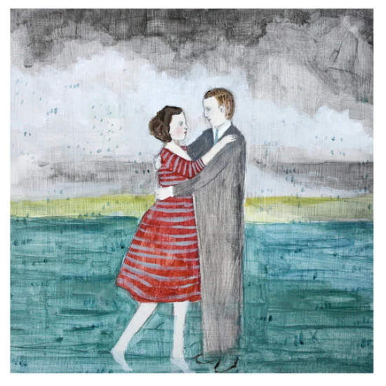 The rains fell, the waters rose and they continued dancing print by Amanda Blake (SOLD OUT)