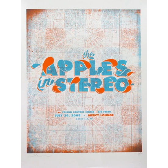 Apples in Stereo Concert Poster by Andy Vastagh