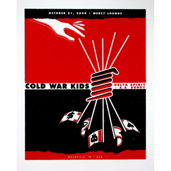 The Cold War Kids Poster by Andy Vastagh (SOLD OUT)