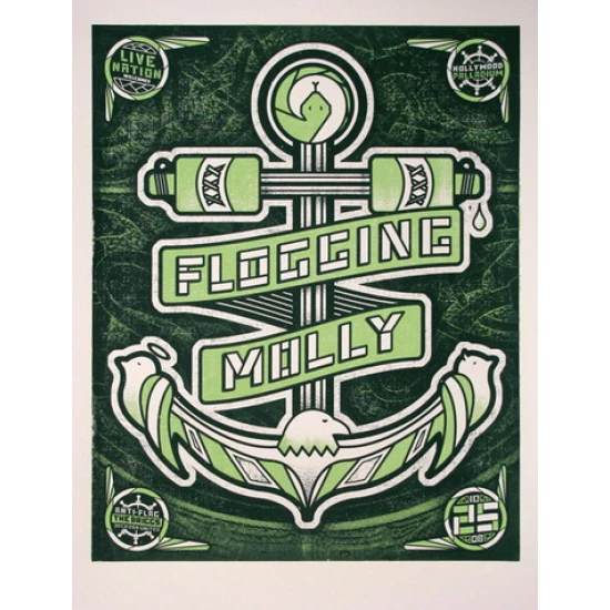 Flogging Molly Concert Poster by Andy Vastagh