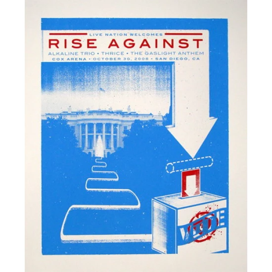 Rise Against Concert Poster by Andy Vastagh (SOLD OUT)