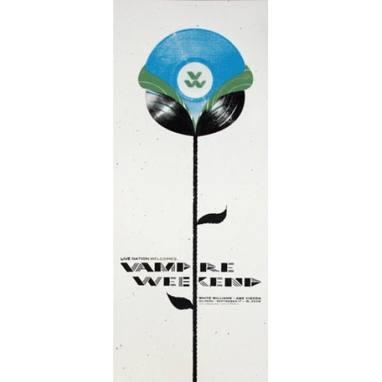 Vampire Weekend Concert Poster by Andy Vastagh (SOLD OUT)