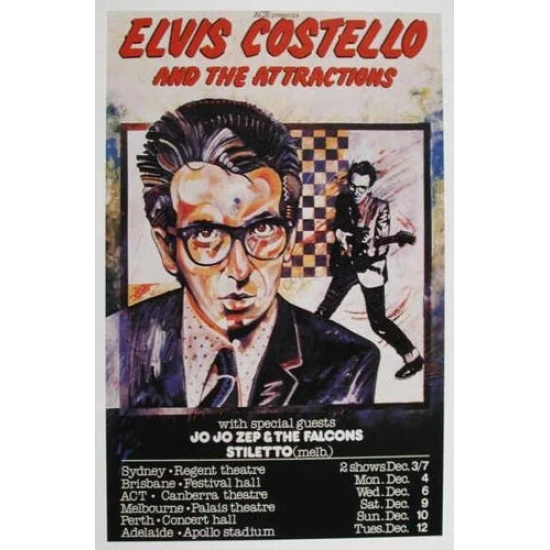 Elvis Costello Concert Poster (SOLD OUT)blumoo