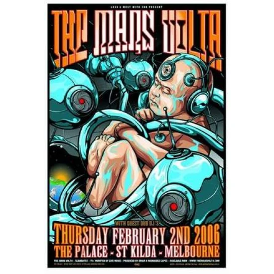 Mars Volta 2006 Concert Poster by Ken Taylor (SOLD OUT)blumoo