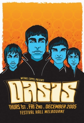 Oasis 2005 Concert Poster SOLD OUT blumoo Poster Cabaret Oasis 2005 Concert Poster SOLD OUT blumoo Poster Cabaret