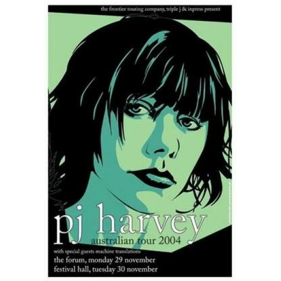 PJ Harvey Concert Poster by Joe Whyte