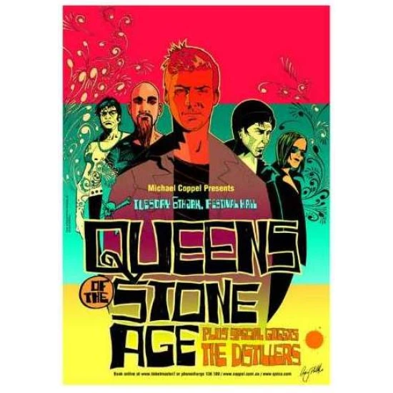 Queens of the Stone Age Concert Poster (OZ 2004) (SOLD OUT)blumoo