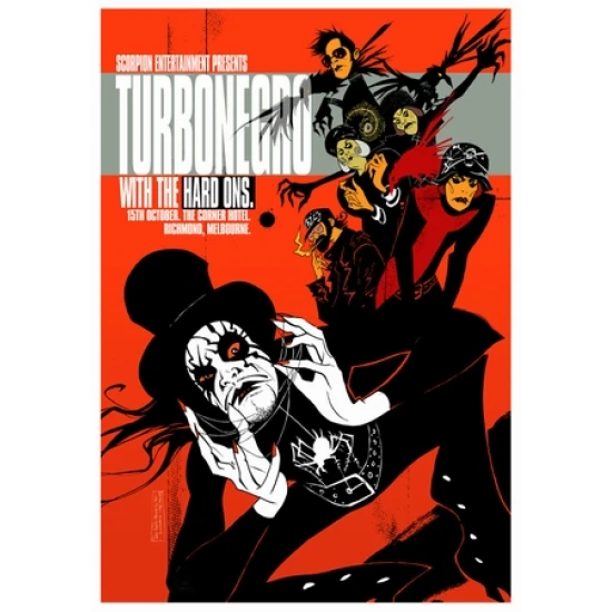 Turbonegro Concert Poster by Craig Phillips