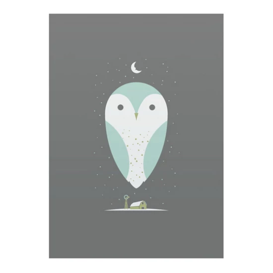 Barn Owl art print by Bee Things