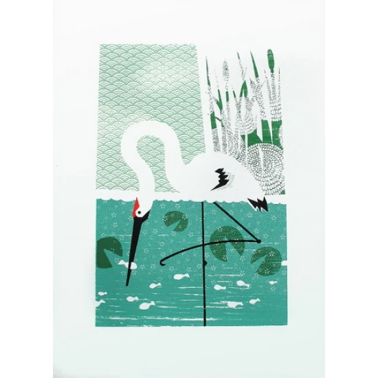Whooping Crane art print by Bee Things (SOLD OUT)