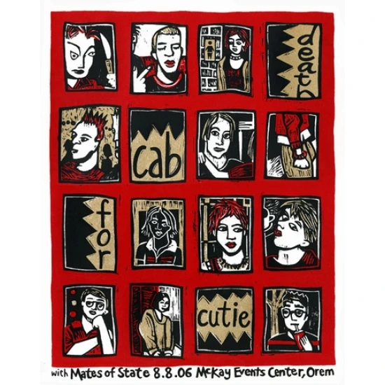 Death Cab For Cutie Concert Poster by Leia Bell (SOLD OUT)