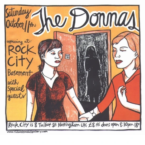The Donnas Concert Poster by Leia Bell (SOLD OUT)