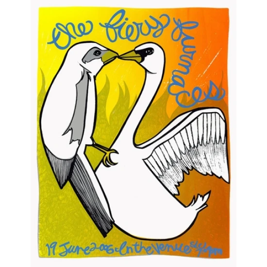 Fiery Furnaces Concert Poster by Leia Bell