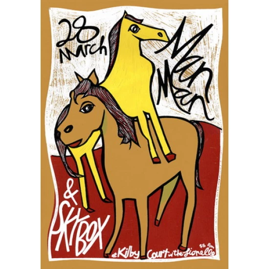 Man Man Concert Poster by Leia Bell