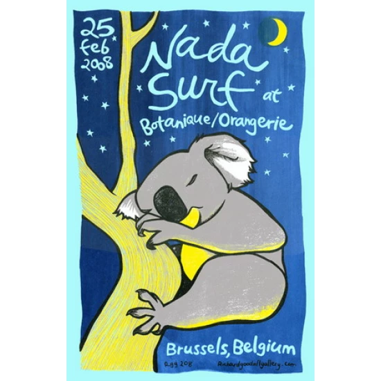 Nada Surf Concert Poster by Leia Bell (SOLD OUT)