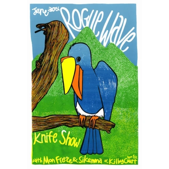 Rogue Wave Concert Poster by Leia Bell (SOLD OUT)