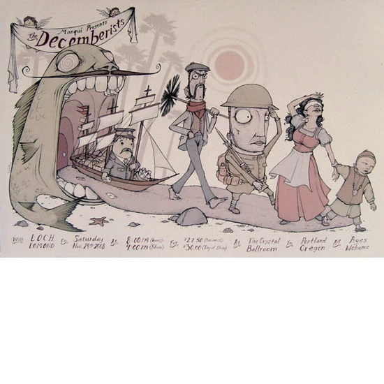 The Decemberists Portland Concert Poster (SOLD OUT)
